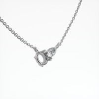 14K White Gold Accent Stones Necklace Setting Image