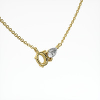 18K Yellow Gold Accent Stones Necklace Setting Image