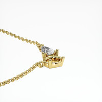 18K Yellow Gold Accent Stones Necklace Setting Image
