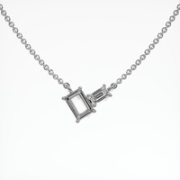 Platinum 950 Accent Stones Necklace Setting Video