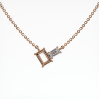 14K Rose Gold Accent Stones Necklace Setting Video