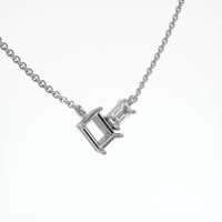 10K White Gold Accent Stones Necklace Setting Image