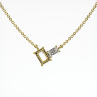 14K Yellow Gold Accent Stones Necklace Setting Video