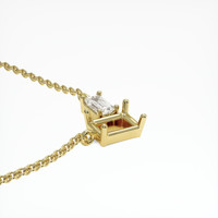 14K Yellow Gold Accent Stones Necklace Setting Image