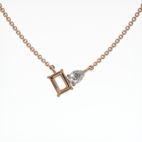 14K Rose Gold Accent Stones Necklace Setting Video
