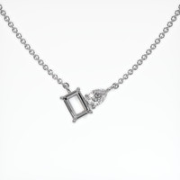 14K White Gold Accent Stones Necklace Setting Video
