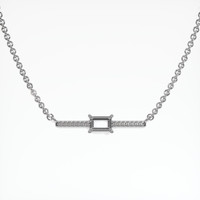 18K White Gold Pave Necklace Setting Video