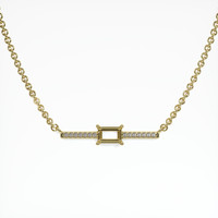 18K Yellow Gold Pave Necklace Setting Video