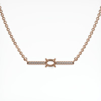 14K Rose Gold Pave Necklace Setting Video