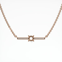 14K Rose Gold Pave Necklace Setting Video