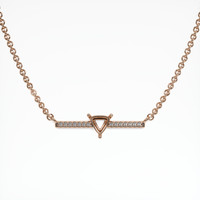 14K Rose Gold Pave Necklace Setting Video