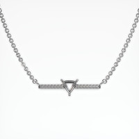 18K White Gold Pave Necklace Setting Video