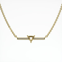 18K Yellow Gold Pave Necklace Setting Video