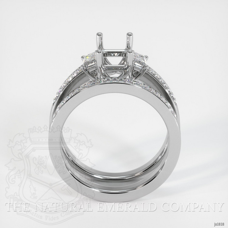 Silver Three Stone Ring Setting