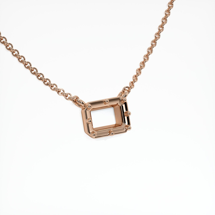 14K Rose Gold Antique Style Pendant Setting