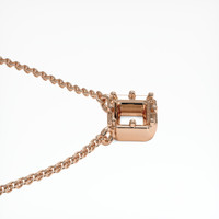 14K Rose Gold Antique Style Pendant Setting Image