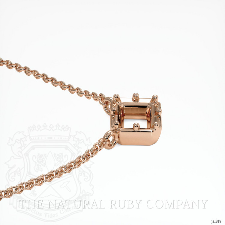 14K Rose Gold Antique Style Pendant Setting
