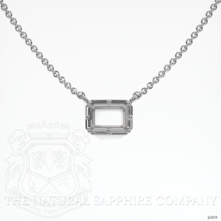 10K White Gold Antique Style Pendant Setting