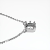 14K White Gold Antique Style Pendant Setting Image