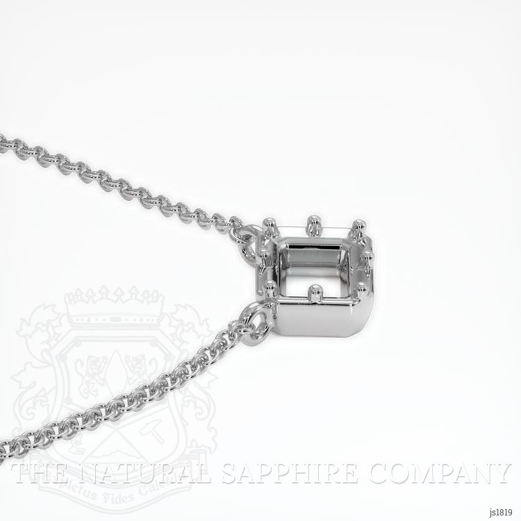 14K White Gold Antique Style Pendant Setting