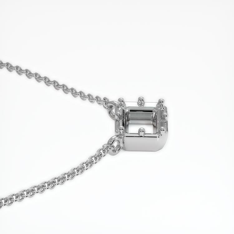 18K White Gold Antique Style Pendant Setting