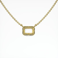 14K Yellow Gold Antique Style Pendant Setting Image