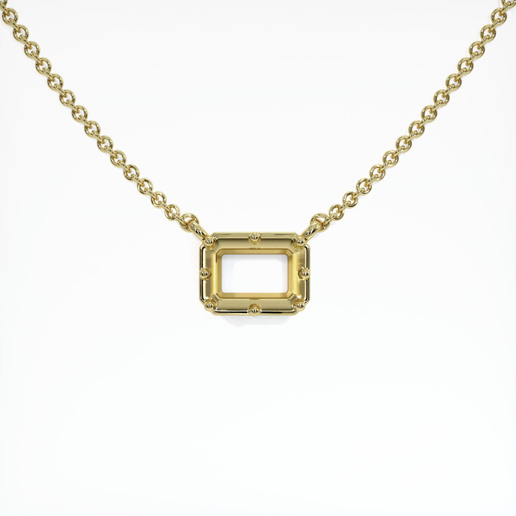 14K Yellow Gold Antique Style Pendant Setting