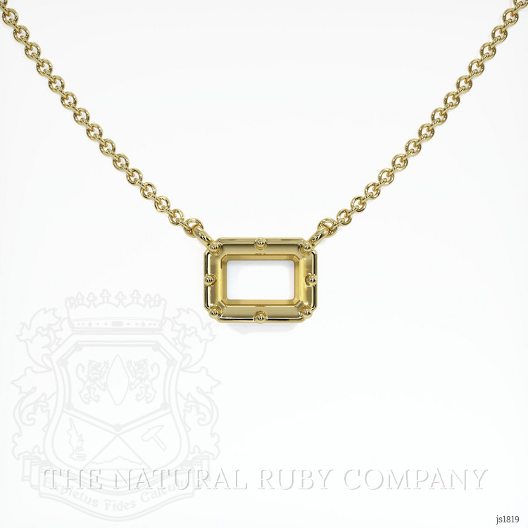 14K Yellow Gold Antique Style Pendant Setting