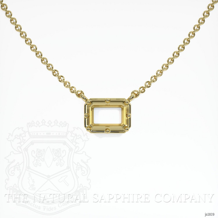 14K Yellow Gold Antique Style Pendant Setting
