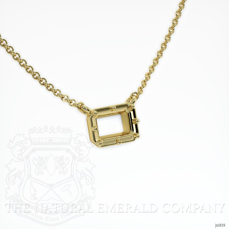 18K Yellow Gold Antique Style Pendant Setting