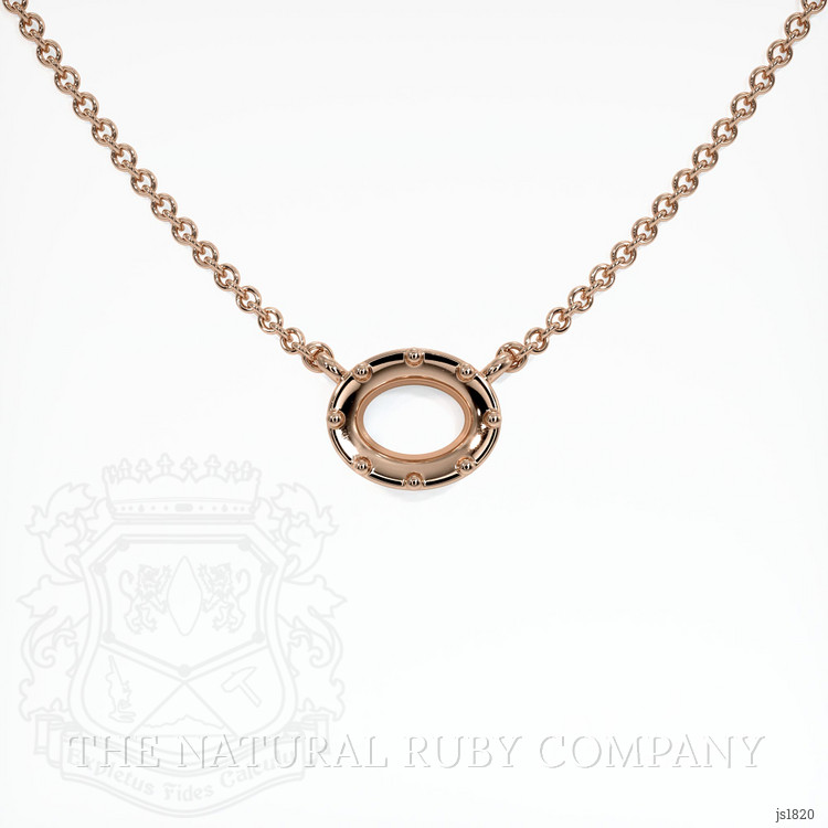 14K Rose Gold Antique Style Pendant Setting
