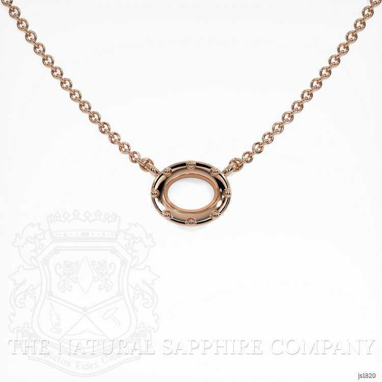 14K Rose Gold Antique Style Pendant Setting