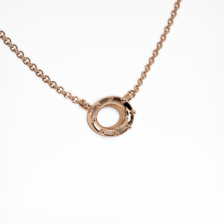 14K Rose Gold Antique Style Pendant Setting