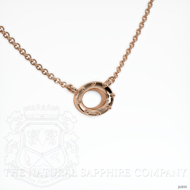 14K Rose Gold Antique Style Pendant Setting