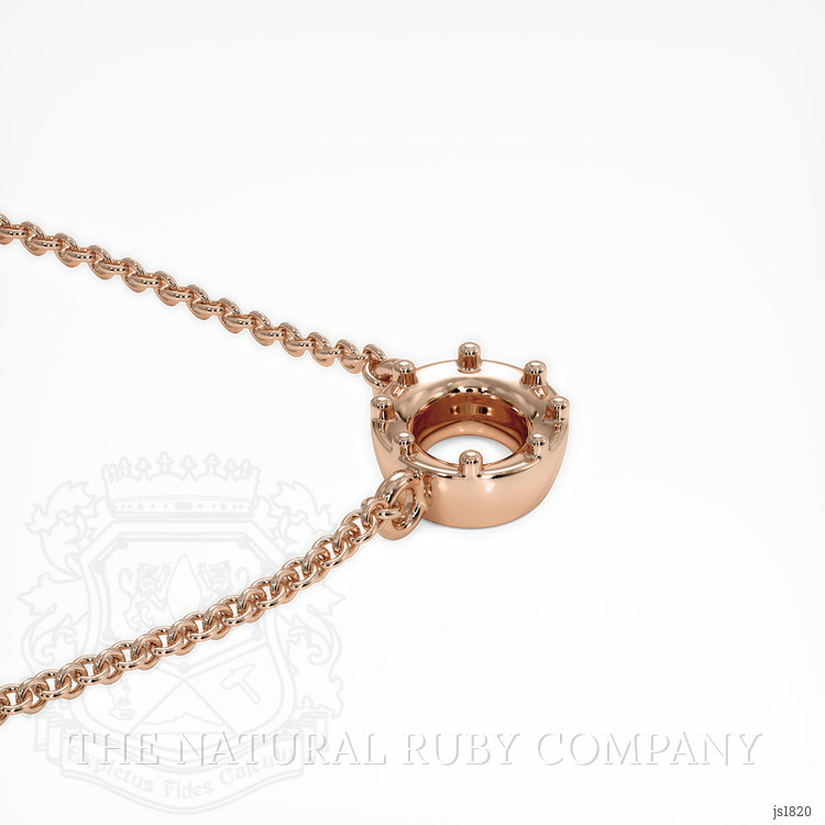 14K Rose Gold Antique Style Pendant Setting