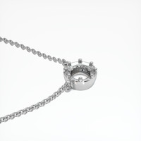 14K White Gold Antique Style Pendant Setting Image