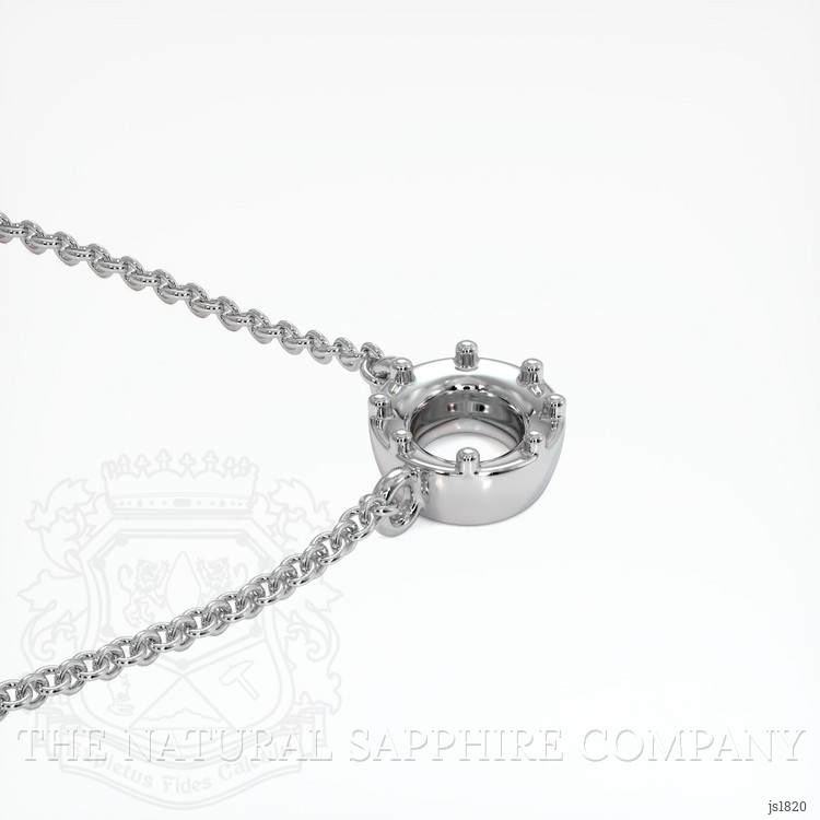 14K White Gold Antique Style Pendant Setting