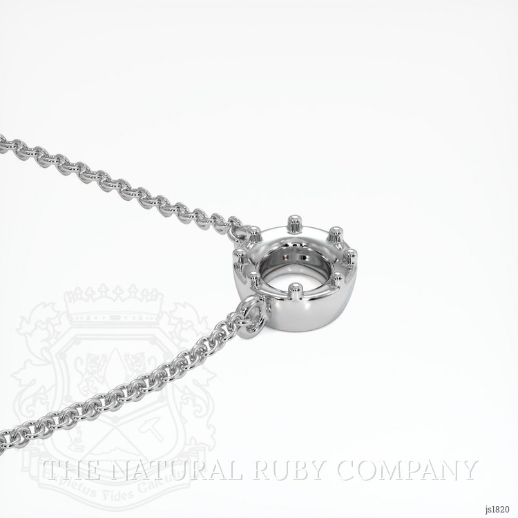 18K White Gold Antique Style Pendant Setting