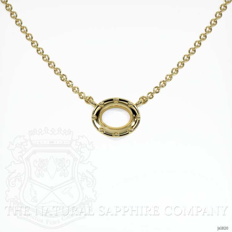 14K Yellow Gold Antique Style Pendant Setting
