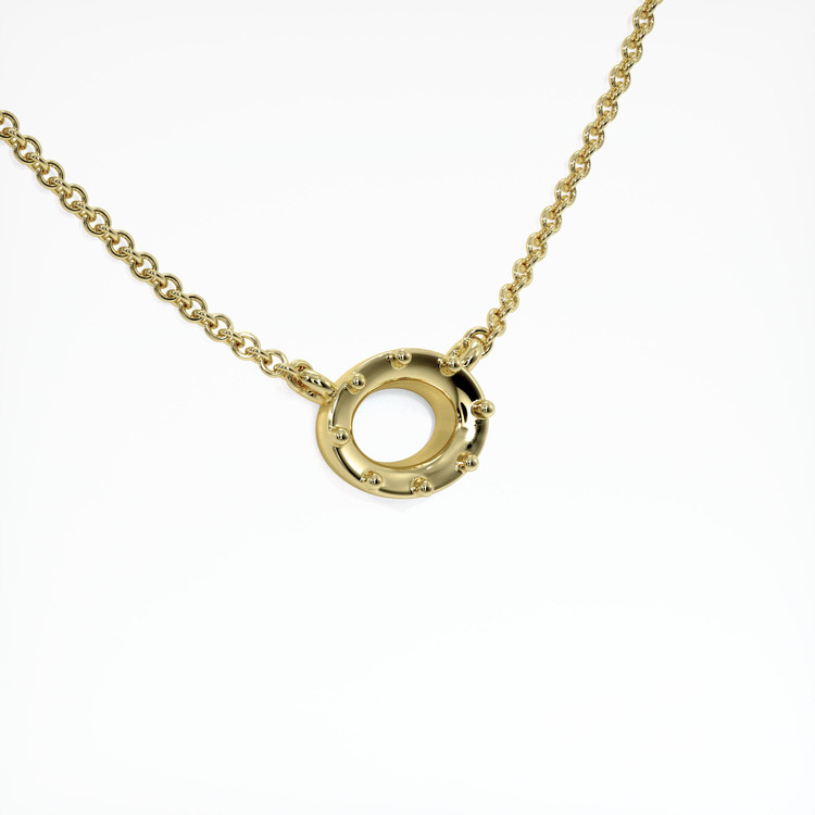 14K Yellow Gold Antique Style Pendant Setting