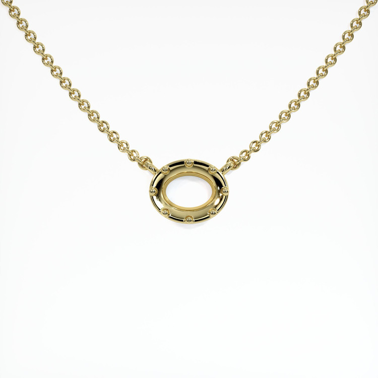 18K Yellow Gold Antique Style Pendant Setting