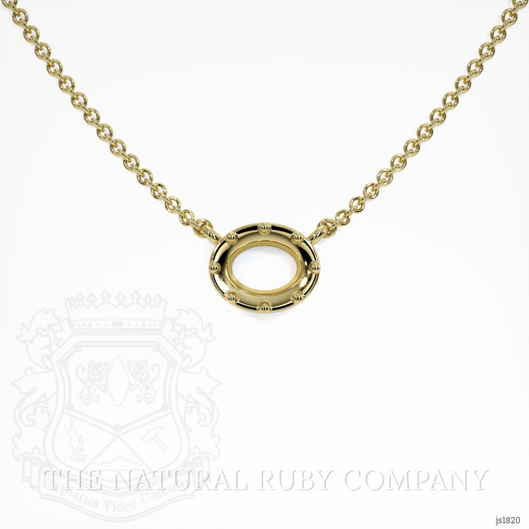 18K Yellow Gold Antique Style Pendant Setting