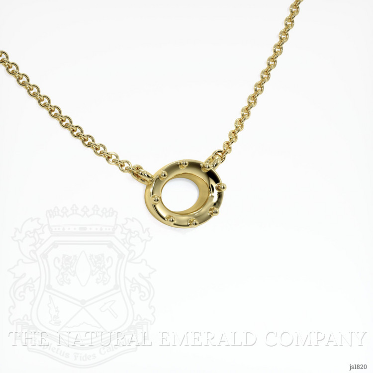 18K Yellow Gold Antique Style Pendant Setting