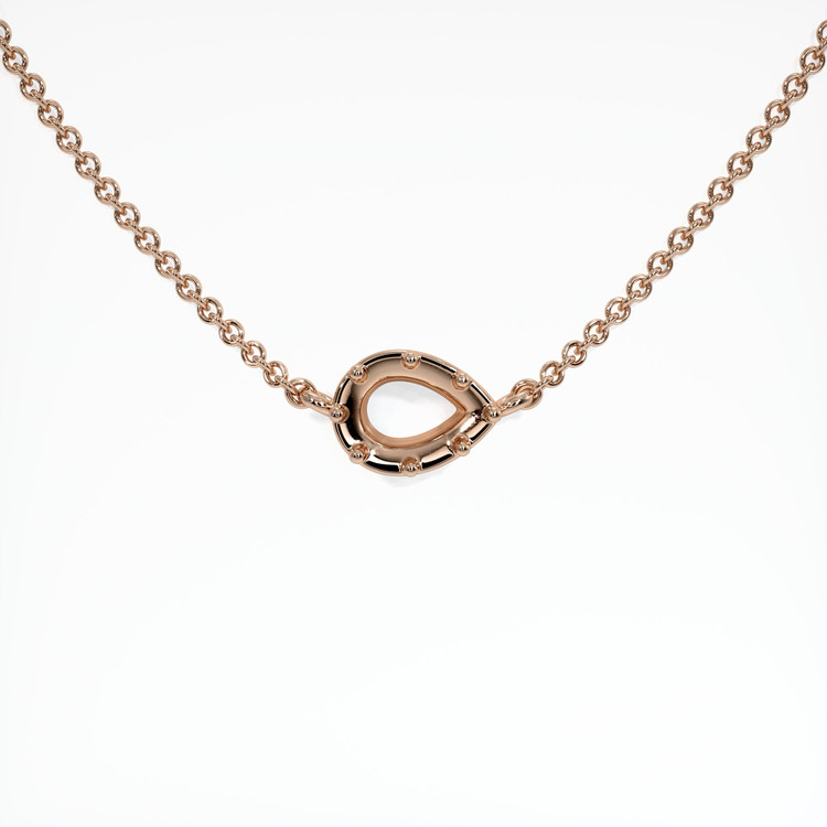 14K Rose Gold Antique Style Pendant Setting