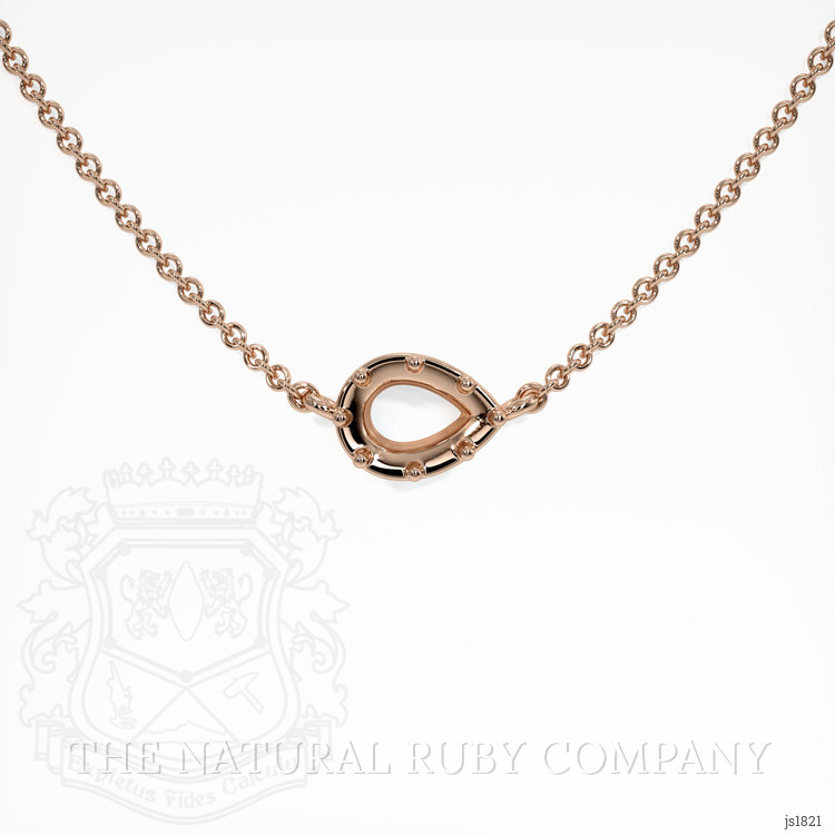 14K Rose Gold Antique Style Pendant Setting