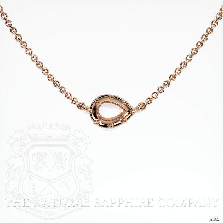 14K Rose Gold Antique Style Pendant Setting