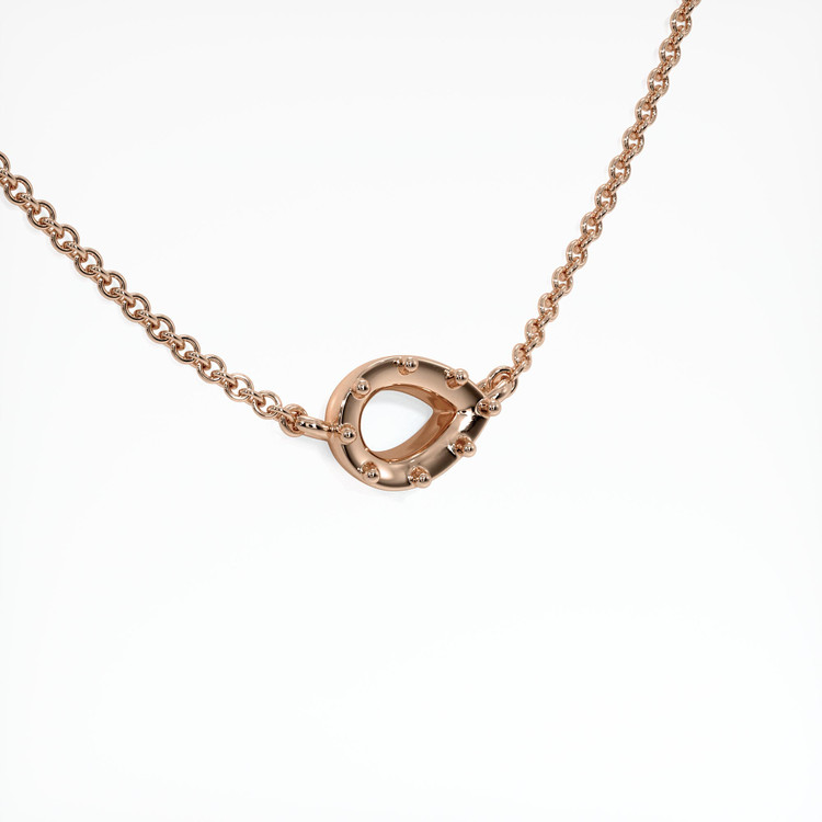 14K Rose Gold Antique Style Pendant Setting