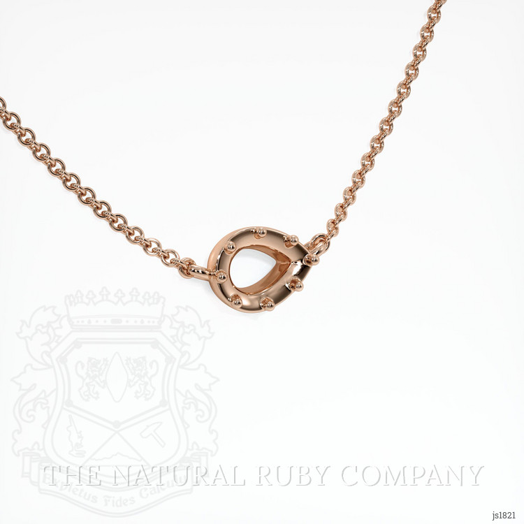 14K Rose Gold Antique Style Pendant Setting