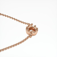14K Rose Gold Antique Style Pendant Setting Image
