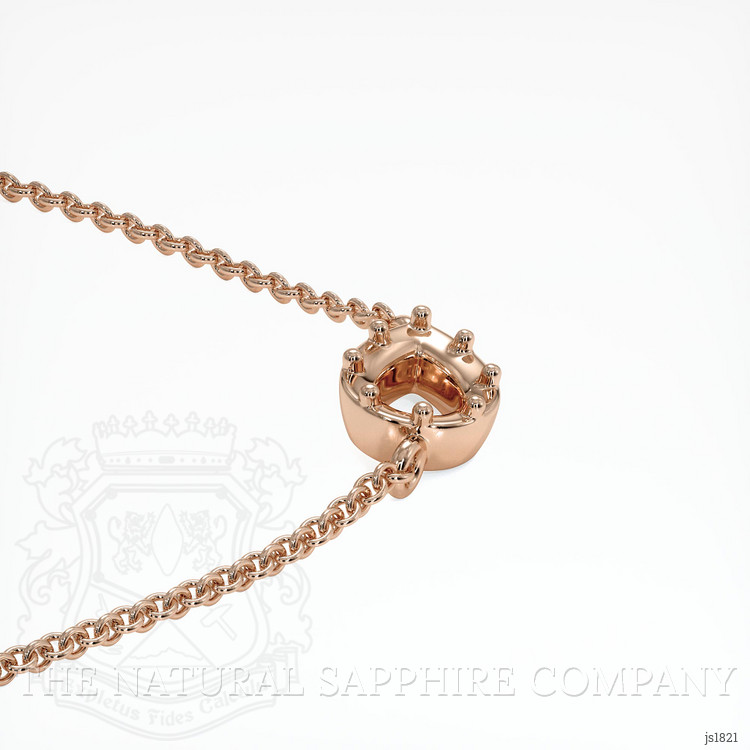 14K Rose Gold Antique Style Pendant Setting